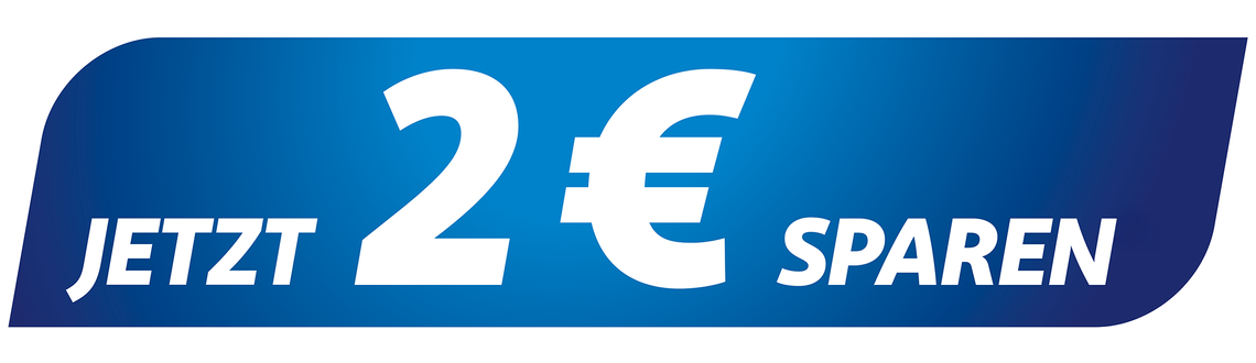 Jetzt 2 Euro sparen